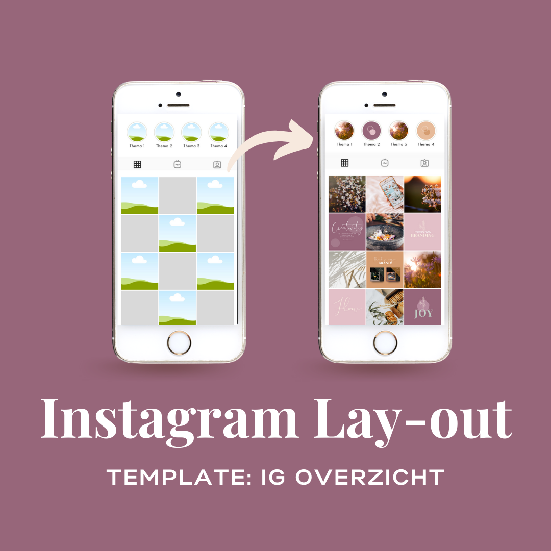 Product afbeeldingen - Template Shop-IG Lay-out